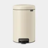 Brabantia NewIcon pedaalemmer 12 liter met kunststof binnenemmer Soft Beige