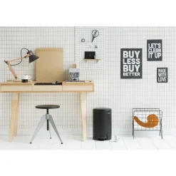 Brabantia NewIcon Pedaalemmer 12L Mat zwart