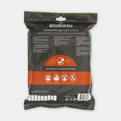 Brabantia PerfectFit afvalzakken met trekbandsluiting, dispenser pack Code G, 23-30L, 40 stuks