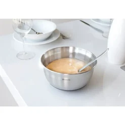 Brabantia Profile Mengkom met antislip bodem 1,0L - Matt Steel / Black