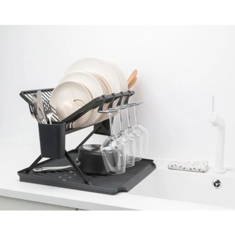 Brabantia Sink Side inklapbaar afdruiprek Dark Grey