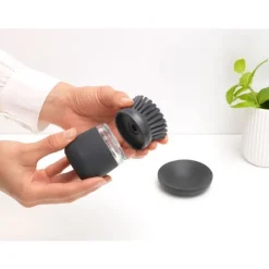 Brabantia Sink side vervangende kop voor afwasborstel, set van 2 Dark Grey