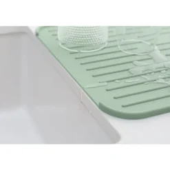 Brabantia SinkSide afdruipmat siliconen 44 x 32 cm Jade Green
