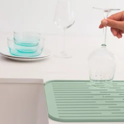 Brabantia SinkSide afdruipmat siliconen 44 x 32 cm Jade Green