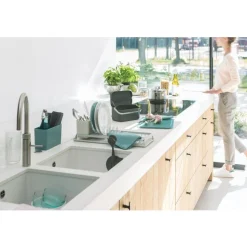 Brabantia SinkSide Microvezel Schoonmaakdoekjes 2st Dark Grey