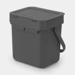 Brabantia Sort & go Afvalemmer 3L Grey