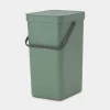 Brabantia Sort & Go afvalemmer 16 liter Fir Green