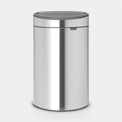 Brabantia Touch Bin afvalemmer 40 liter met kunststof binnenemmer Matt Steel Fingerprint Proof