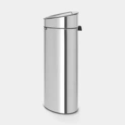 Brabantia Touch Bin afvalemmer 40 liter met kunststof binnenemmer Matt Steel Fingerprint Proof