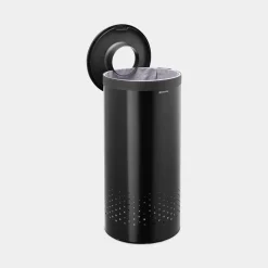Brabantia Wasbox 35 liter met kunststof deksel Matt Black / Dark Grey