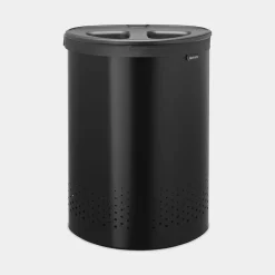 Brabantia Wasbox 55 liter met kunststof deksel Matt Black / Dark Grey