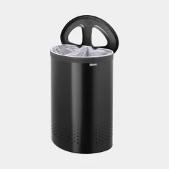 Brabantia Wasbox 55 liter met kunststof deksel Matt Black / Dark Grey