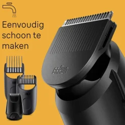 Braun Baardtrimmer 3 BT3440 met precisiewiel, 4 stylingtools, 80 min gebruikstijd, grijs