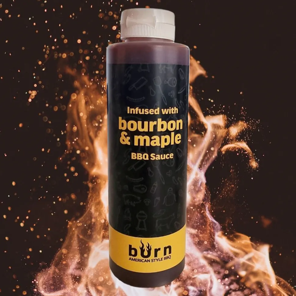 Burn Bourbon & Maple Infused BBQ Sauce 500ml