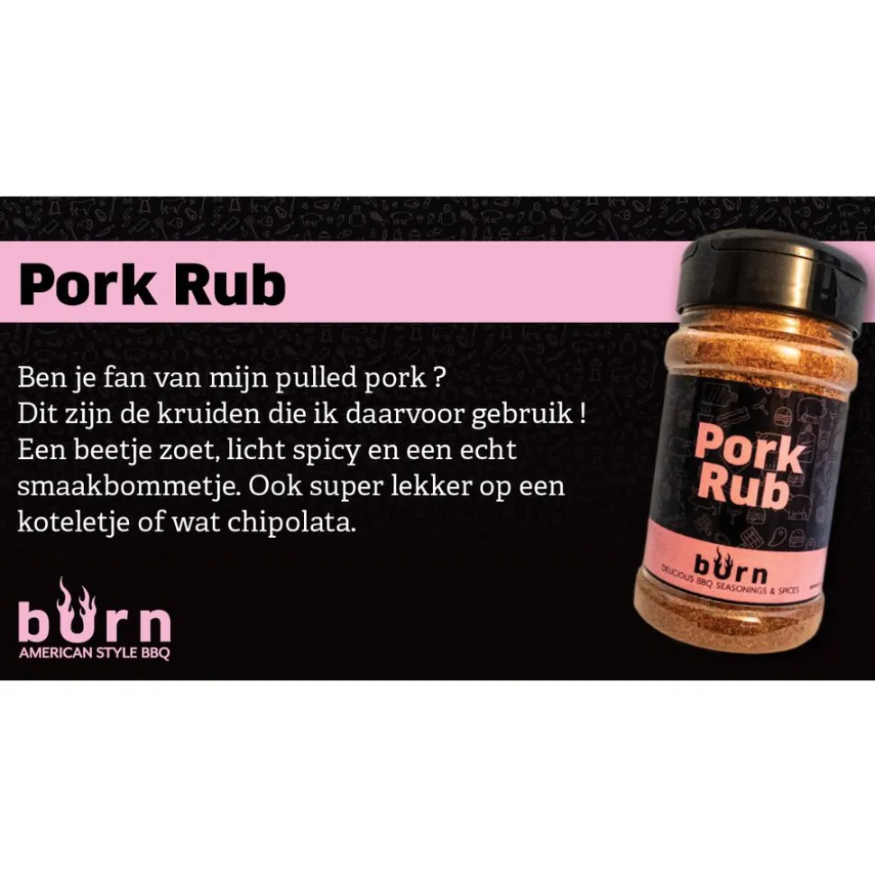 Burn PorkRub BBQ kruiden 200g