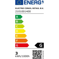 Calex SUNDSVALL LED FUSION BUISLAMP DG150GD 220-240V 3W 240LM E27 HELDER/GOUD 2200K DIMBAAR (2101001400)