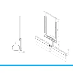 Cavus Soundbar Frame voor Sonos Arc Zwart