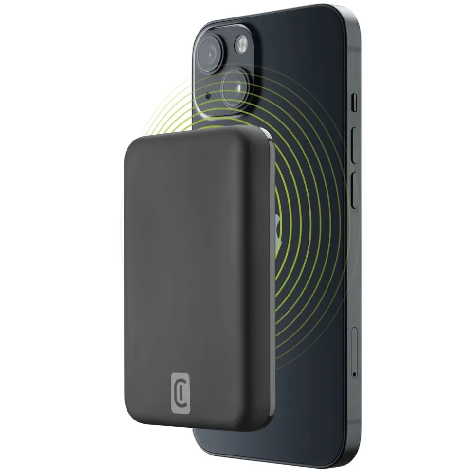 Cellularline Draadloze powerbank MAG 5000 Magsafe Zwart