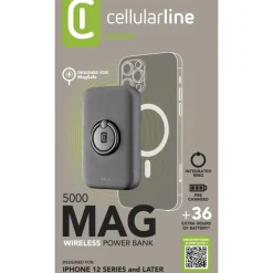 Cellularline Draagbare lader Emer. Wir 5000 Magsafe Zwart