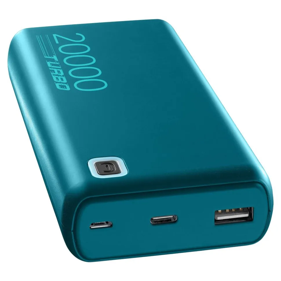 Cellularline Draagbarre lader 20000MAH Essence Turbo 20W PD Groen