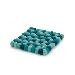 Cilio Lana onderzetter vierkant Azzurro