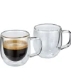 Cilio Veneto dubbelwandig espressoglas 80ml 2delig