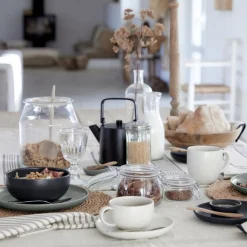 Costa Nova Pacifica by Casafina Theekop en schotel 0,22L Vanilla