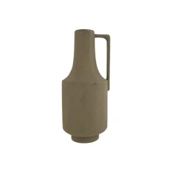 Cosy @ Home Flesvaas Portobello With Ear Mosgroen 19 X17,5xh41cm Rond Aardewerk