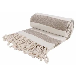 Cosy @ Home Plaid Candy Sunset Grijs 140x180cm Recht Hoekig Katoen