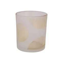 Cosy @ Home Theelichthouder Summer Geel 9x9xh10cm Gl As