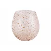 Cosy @ Home Theelichthouder Bubbly Transparant 10x10 Xh10cm Rond Glas