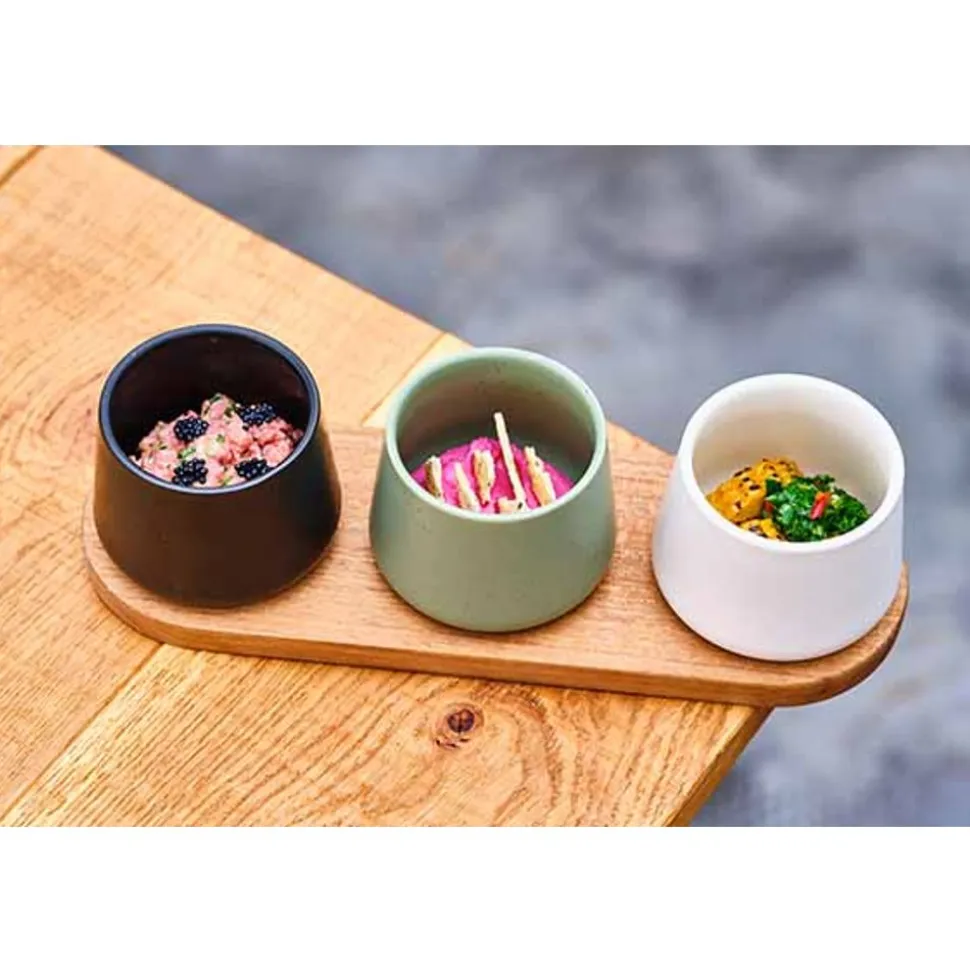 Cosy & Trendy Bites Aperoset 4pcs - Serveerplank 30x10cm + 3x Bowl D9x7cm