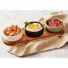 Cosy & Trendy Bites Aperoset 4pcs - Serveerplank 32x10,5cm + 3x Bowl D9,5x3,5cm