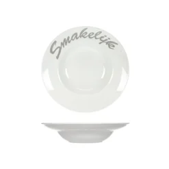 Cosy & Trendy Bord D17-27,5xh6cm Tekst, Smakelijk