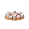 Cosy & Trendy Delirio 14-dlg Draaischotel D40cm Bamboe Bowl 6x 9x4,8 - 6x 5,6x6,7 - 1x 15x4,8
