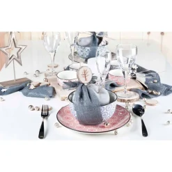 Cosy & Trendy Delirio 14-dlg Draaischotel D40cm Bamboe Bowl 6x 9x4,8 - 6x 5,6x6,7 - 1x 15x4,8