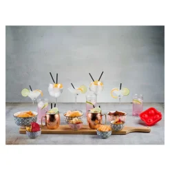 Cosy & Trendy Delirio 14-dlg Draaischotel D40cm Bamboe Bowl 6x 9x4,8 - 6x 5,6x6,7 - 1x 15x4,8