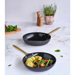 Cosy & Trendy Elegance Braadpan Set2 Zwart D24+28cm