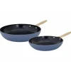 Cosy & Trendy Elegance Braadpan Set2 Antraciet D24+28cm