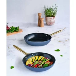 Cosy & Trendy Elegance Braadpan Set2 Antraciet D24+28cm