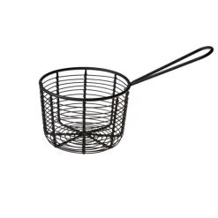 Cosy & Trendy Frietmandje Zwart Dia 12.5xh8.3cm