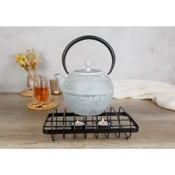 Cosy & Trendy Gourmet Warmer Zwart Met Twee Flex Kaars Houders 24,7x14,1xh6cm