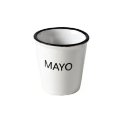 Cosy & Trendy Hrc Potje Met Tekst 'mayo'  D4.9xh4.9cm