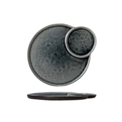 Cosy & Trendy Laguna Blue-grey Plat Bord D27.5-32cm Met 2 Vakken