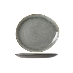 Cosy & Trendy Laguna Blue-grey Bord Ovaal 32.5x28.5cm