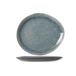 Cosy & Trendy Laguna Blue-grey Bord Ovaal 32.5x28.5cm