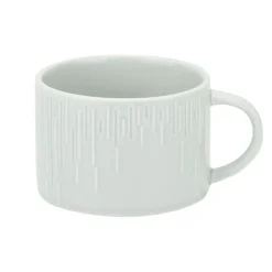 Cosy & Trendy Louis Grey Tas 22cl D8,4xh6,3cm New Bone China - Stapelbaar