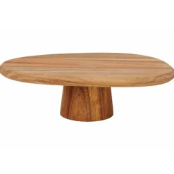 Cosy & Trendy Presentatiebord Ovaal 30x25cm Op Voet Acacia