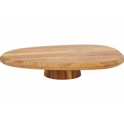 Cosy & Trendy Presentatiebord Ovaal 27x22cm Op Voet Acacia