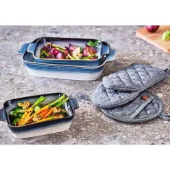 Cosy & Trendy Stoff Ovenwant Black Chambray 31x15xh3cm